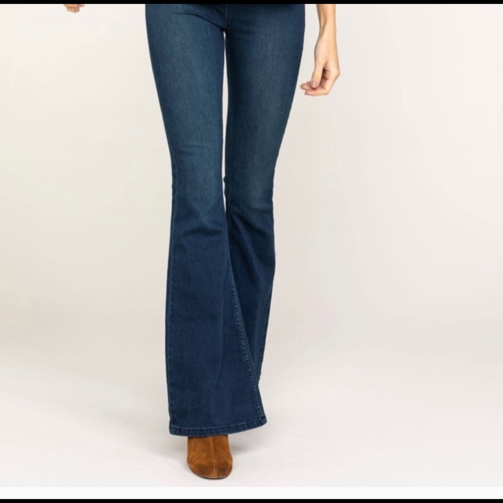 Free People Penny Pull On Flare Jeans